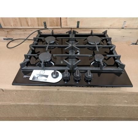 Refurbished Neff T26DS49S0 N70 60cm Four Zone Gas Hob Black With Cast