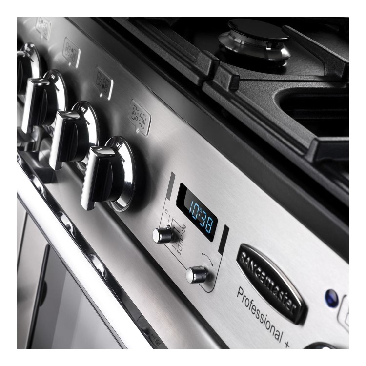 Rangemaster Professional Plus 100cm Dual Fuel Range Cooker - Stainless Steel