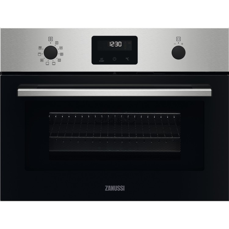 Zanussi Quickcook Compact Combination Microwave Oven and Grill - Stainless Steel