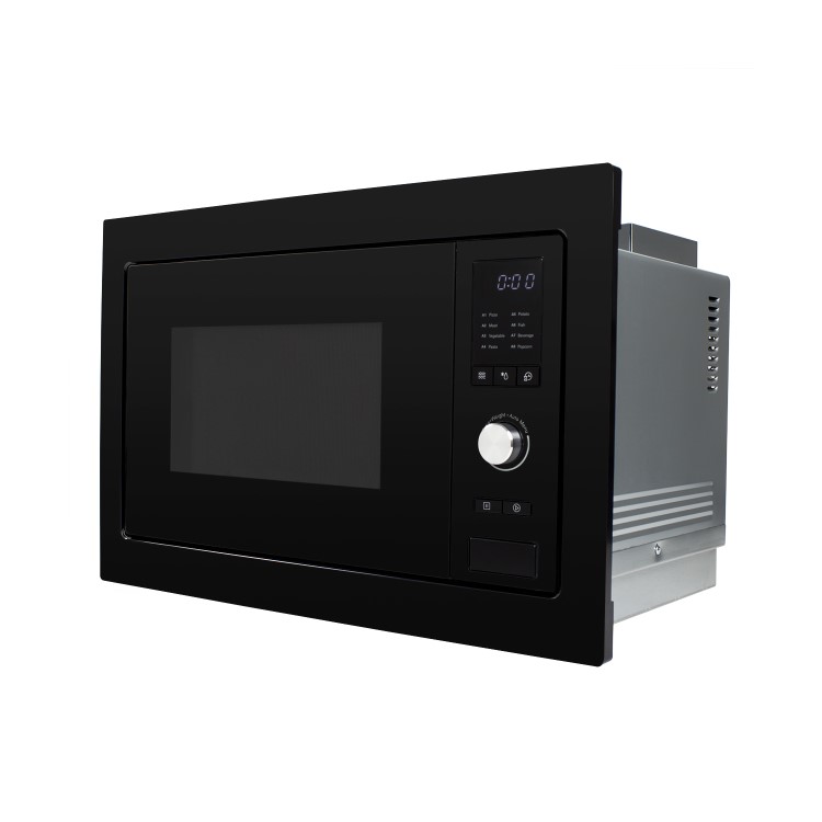 Refurbished electriQ eiQMOBISOLO25BLACK Built In 25L 900W Standard Solo Microwave Black