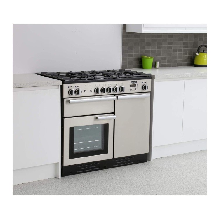 Rangemaster Professional Plus 100cm Dual Fuel Range Cooker - Stainless Steel