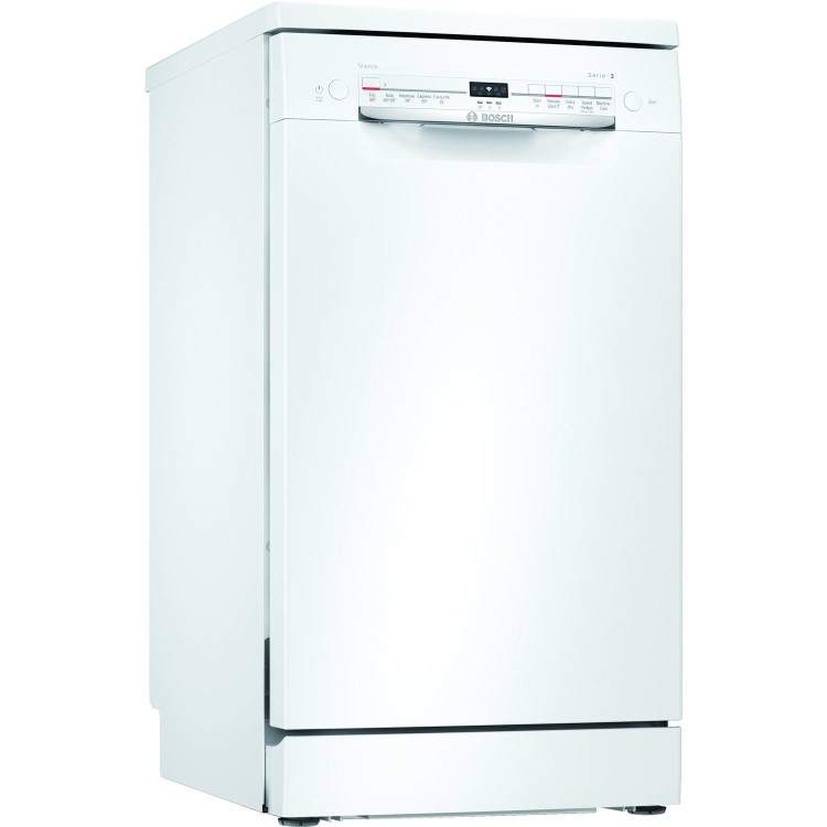 Bosch Series 2 9 Place Settings Freestanding Slimline Dishwasher - White