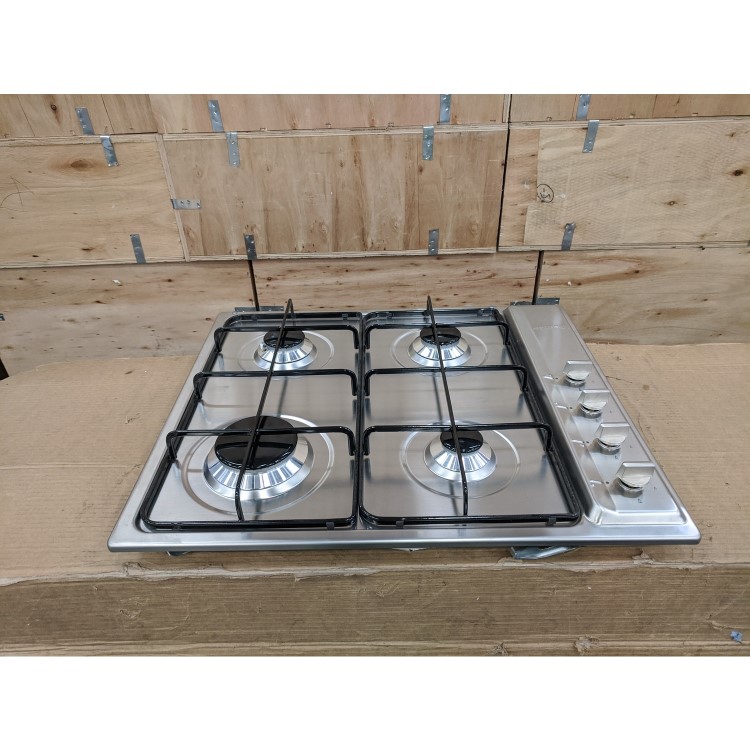 Refurbished Smeg Cucina S64S 60cm 4 Burner Gas Hob Stainless Steel