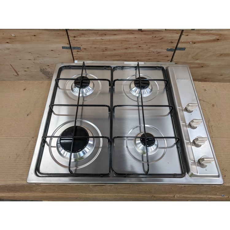 Refurbished Smeg Cucina S64S 60cm 4 Burner Gas Hob Stainless Steel