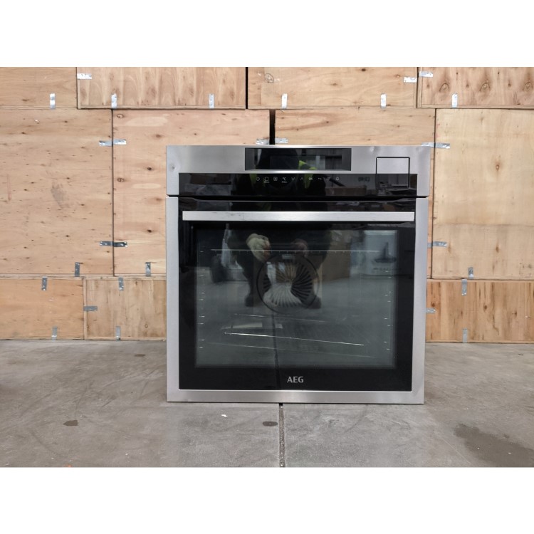 Refurbished AEG SenseCook BSE792320M 60 cm Single Built In Electric Steam Oven Stainless Steel 