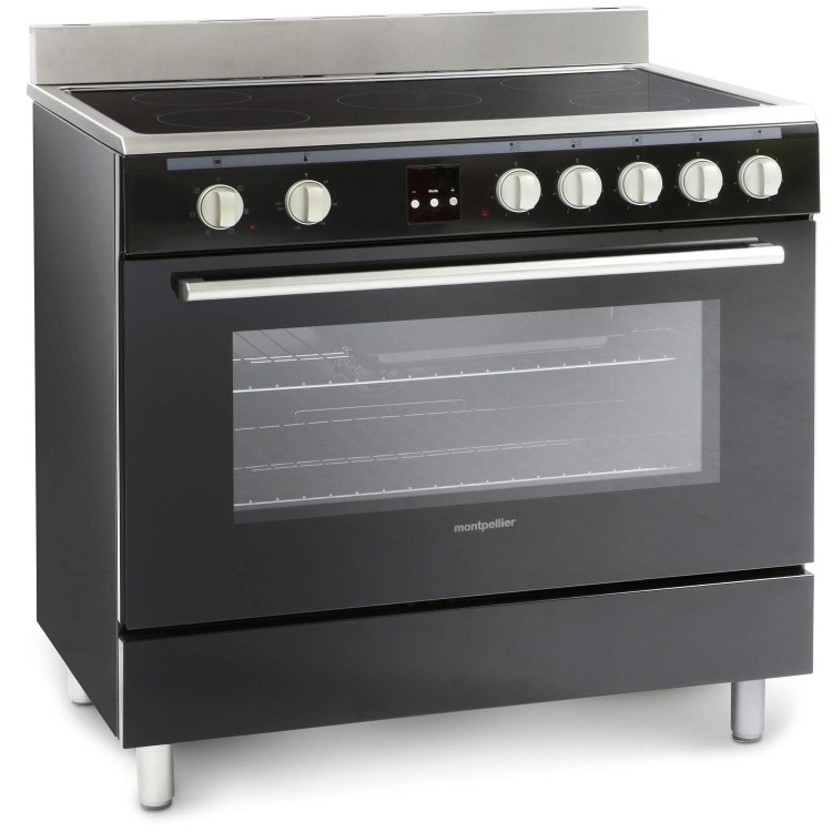 Montpellier 90cm Electric Range Cooker - Black