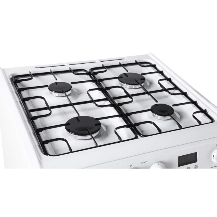 Hotpoint 60cm Double Oven Gas Cooker - White