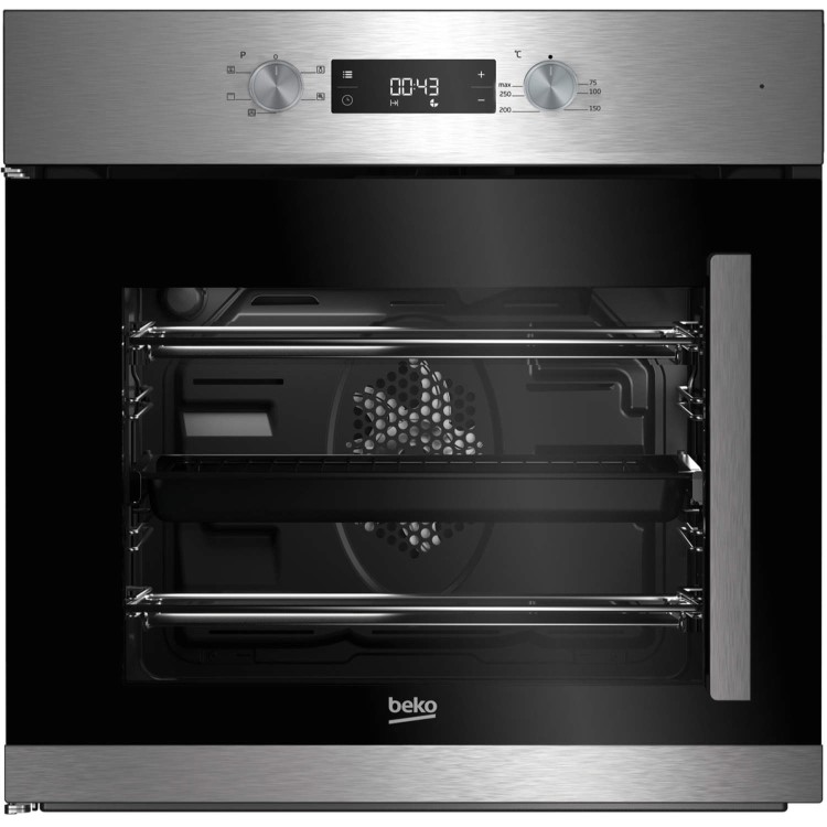 Refurbished Beko BIF22300XL 60cm Single Built In Electric Oven Stainless Steel