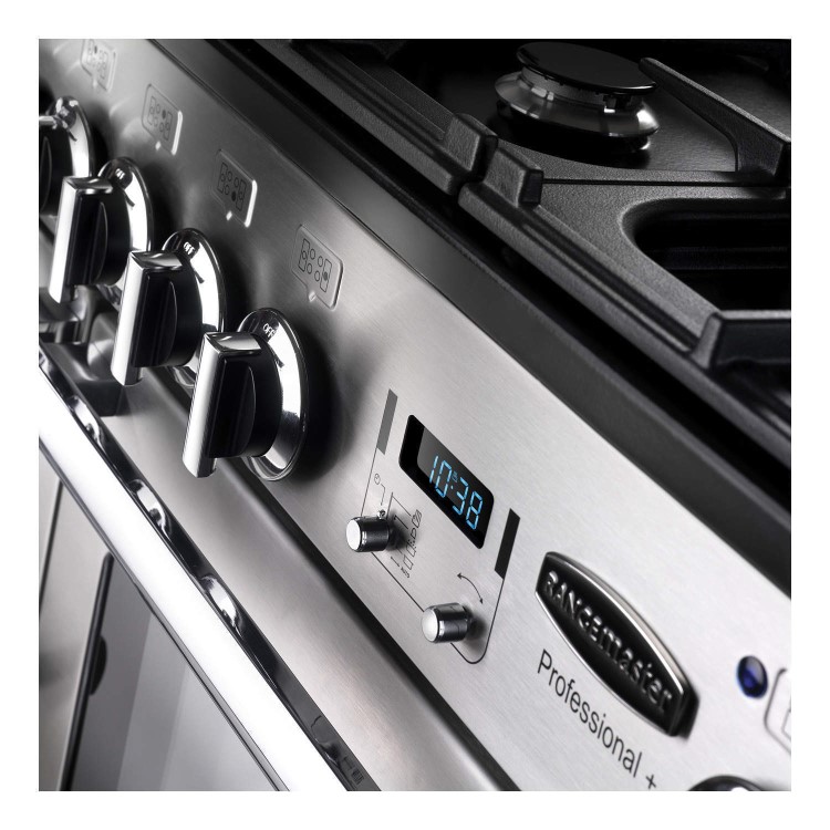 Rangemaster Professional Plus 100cm Electric Induction Range Cooker - Stainless Steel