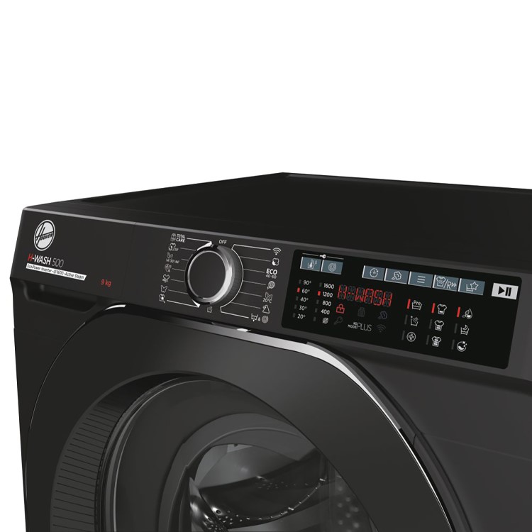 Refurbished Hoover H-Wash 500 HW69AMBCB Smart Freestanding 9KG 1600 Spin Washing Machine Black