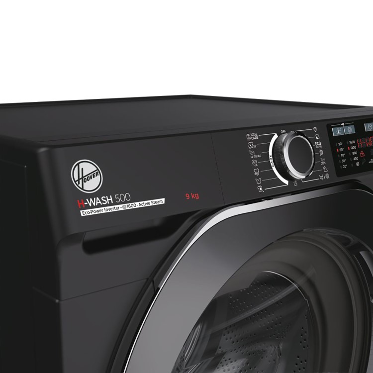 Refurbished Hoover H-Wash 500 HW69AMBCB Smart Freestanding 9KG 1600 Spin Washing Machine Black