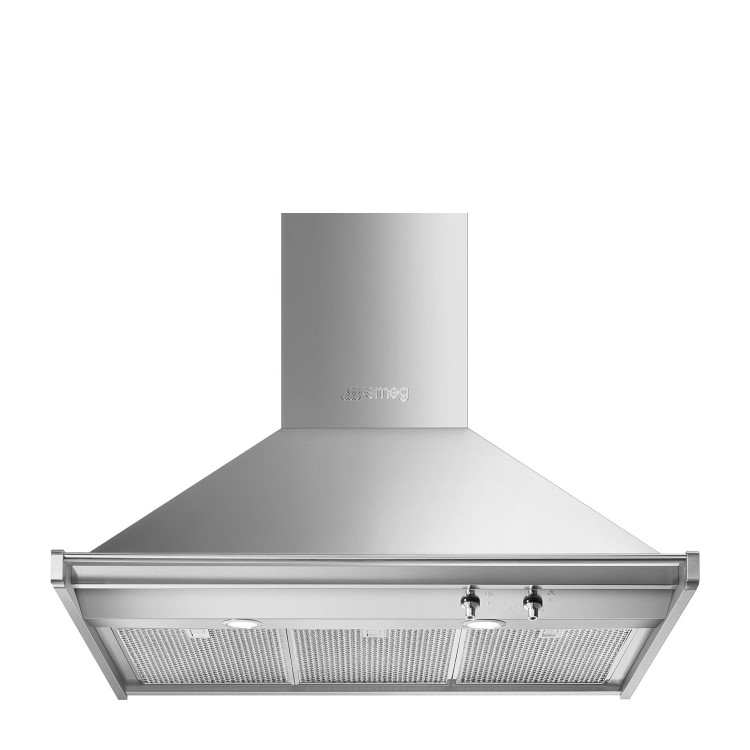 Smeg Opera 90cm Chimney Cooker Hood - Stainless Steel