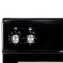 Refurbished electriQ EQEC60B5 60cm Double Oven Electric Cooker with Ceramic Hob Black