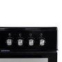 Refurbished electriQ EQEC60B5 60cm Double Oven Electric Cooker with Ceramic Hob Black