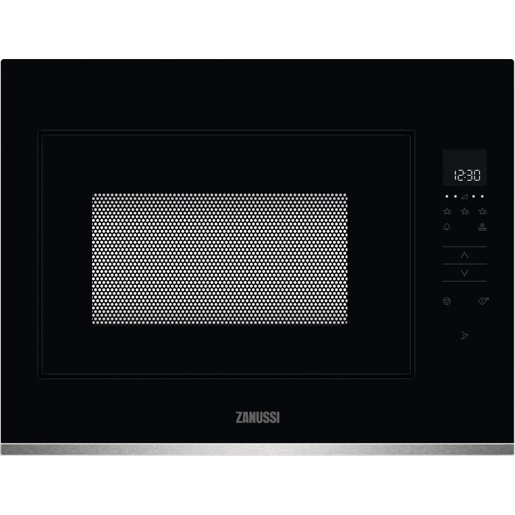 Zanussi Series 20 Built-In Microwave - Black with Stainless Steel Trim