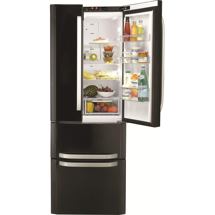 Hotpoint FFU4DK 402 Litre Freestanding Fridge Freezer 60/40 Split Retro 4 Door 70cm Wide - Black