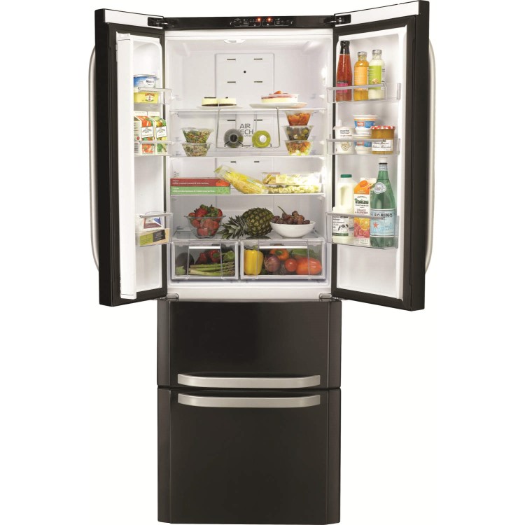 Hotpoint FFU4DK 402 Litre Freestanding Fridge Freezer 60/40 Split Retro 4 Door 70cm Wide - Black