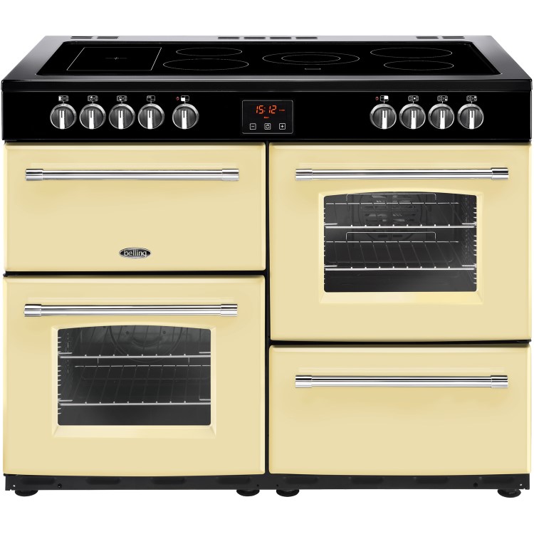 Refurbished Belling Farmhouse 110E 110cm Electric Range Cooker Cream