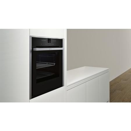 Refurbished Neff B57CR22N0B Slide & Hide 60cm Single Built In Electric Oven Stainless Steel