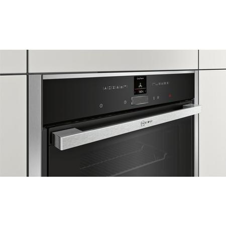 Refurbished Neff B57CR22N0B Slide & Hide 60cm Single Built In Electric Oven Stainless Steel