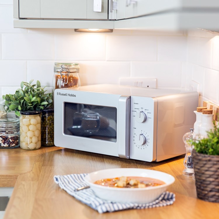 Russell Hobbs 14L Compact Microwave Oven - Silver