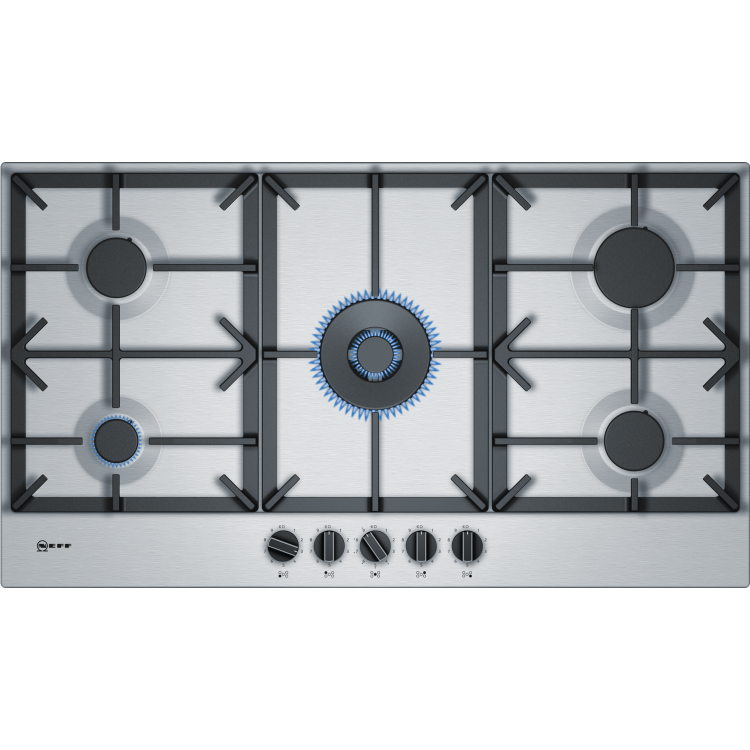 Refurbished Neff N70 T29DS69N0 90cm 5 Burner Gas Hob Stainless Steel