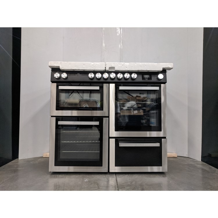 Refurbished New World NW100RCIX 100cm Dual Fuel Range Cooker Stainless Steel