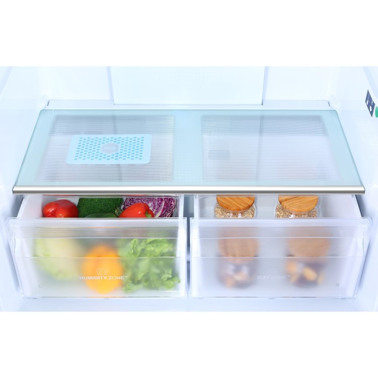 Haier 456 Litre Four Door American Fridge Freezer - Grey