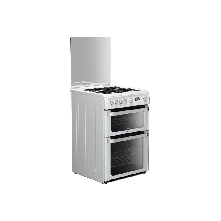 Hotpoint HUG61P Ultima 60cm Double Oven Gas Cooker - White