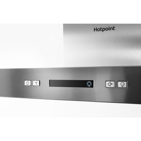 Refurbished Hotpoint PHBS67FLLIX 60cm Slimline Chimney Cooker Hood Stainless Steel