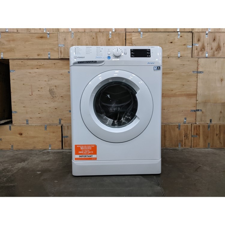 Refurbished Indesit Ecotime IWC81283WUKN Freestanding 8KG 1200 Spin Washing Machine White