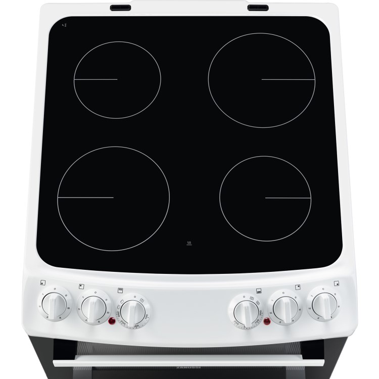 Zanussi 55cm Double Oven Electric Cooker - White