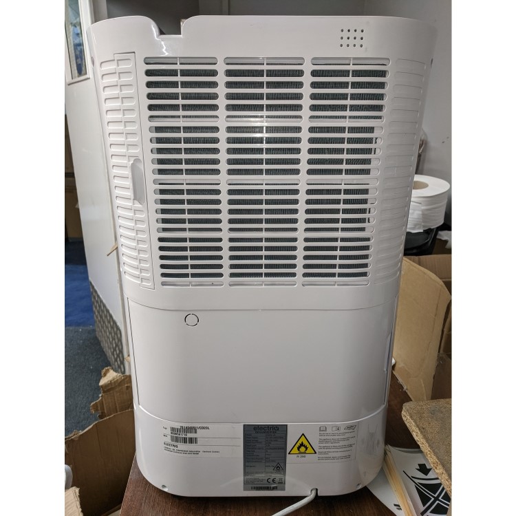 GRADE A3 - electriQ 20 Litre Dehumidifier with Humidistat and Carbon Filter