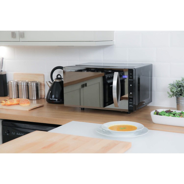 Russell Hobbs 23L Freestanding Solo Flatbed Microwave - Black