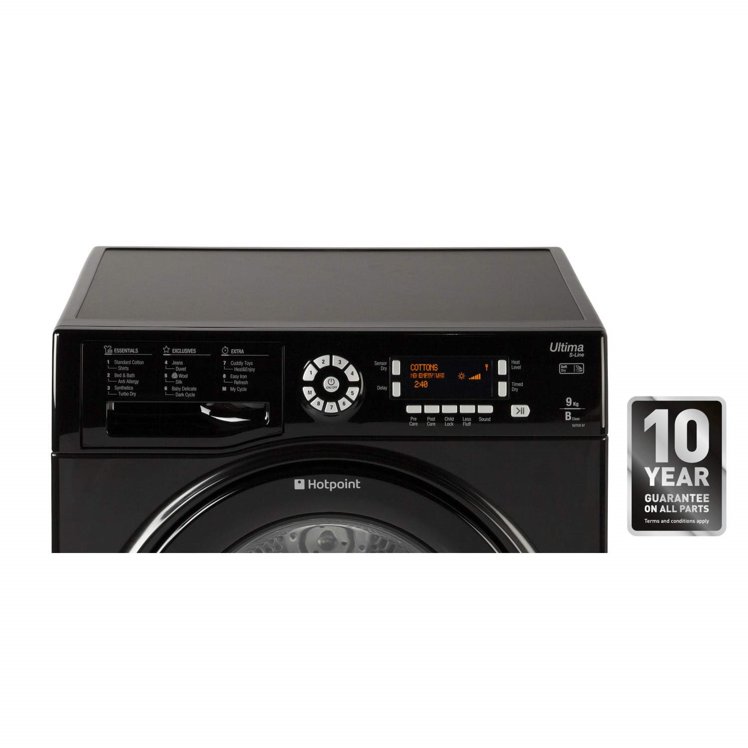 GRADE A2 - HOTPOINT SUTCD97B6KM Ultima 9kg Freestanding Condenser ...