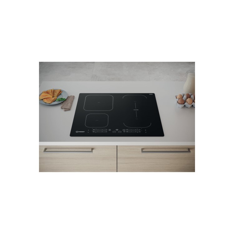 Indesit 59cm 4 Zone Induction Hob with DualZones