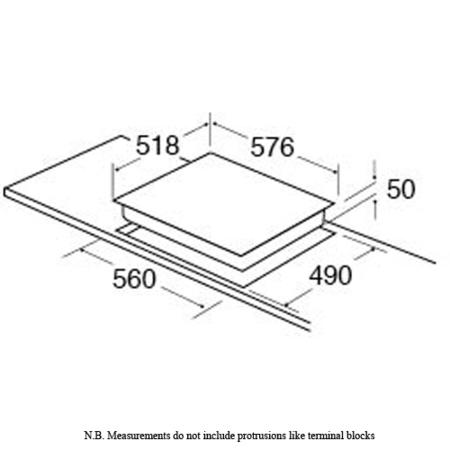 CDA Single Fan Oven & 4 Zone Ceramic Hob - Stainless steel 