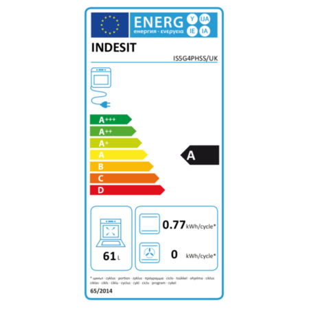 Indesit 50cm Dual Fuel Cooker - Grey