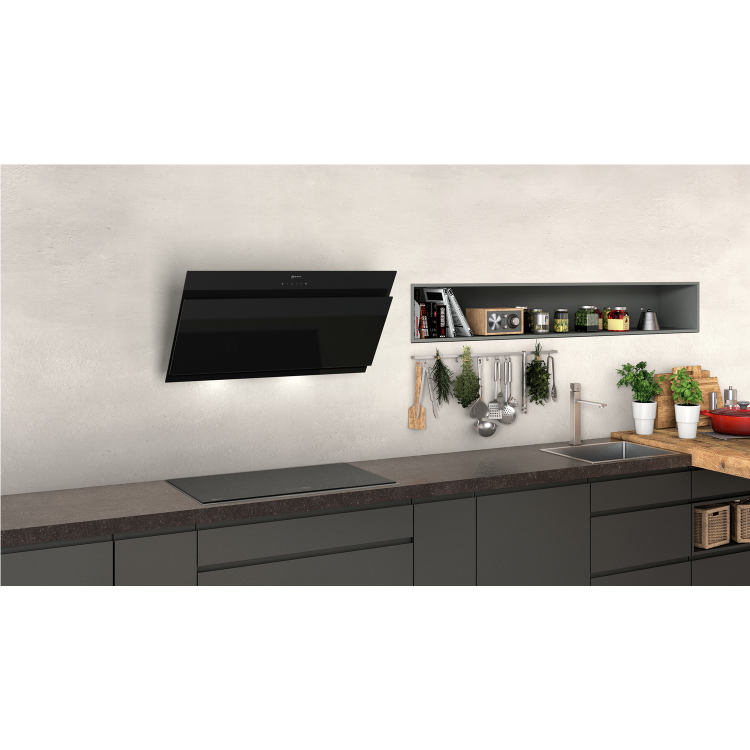 Neff N50 90cm Angled Cooker Hood - Black