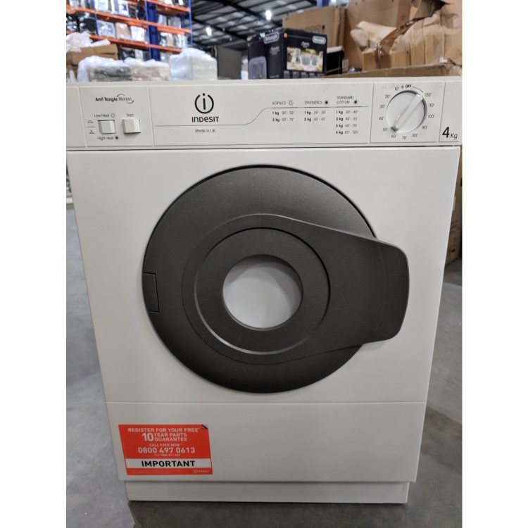 Refurbished Indesit NIS41V Freestanding Front Vented 4KG Tumble Dryer White