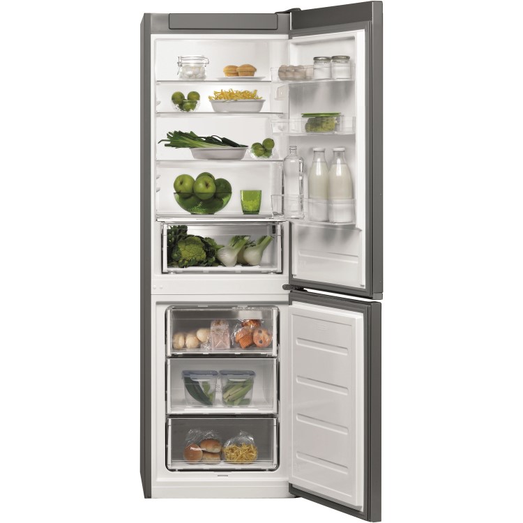 Hotpoint 339 Litre 60/40 Freestanding Fridge Freezer - Stainless steel