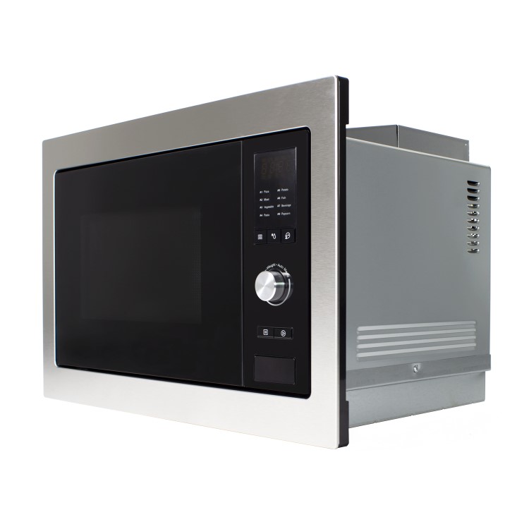 Refurbished electriQ eiQMOBISOLO25 Built In 25L 900W Digital Standard Microwave Stainless Steel 