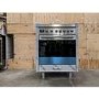 Refurbished Smeg Symphony C7GPX9 70cm Dual Fuel Range Cooker Stainless Steel