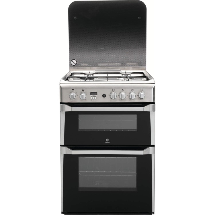 Indesit 60cm Gas Cooker - Stainless Steel