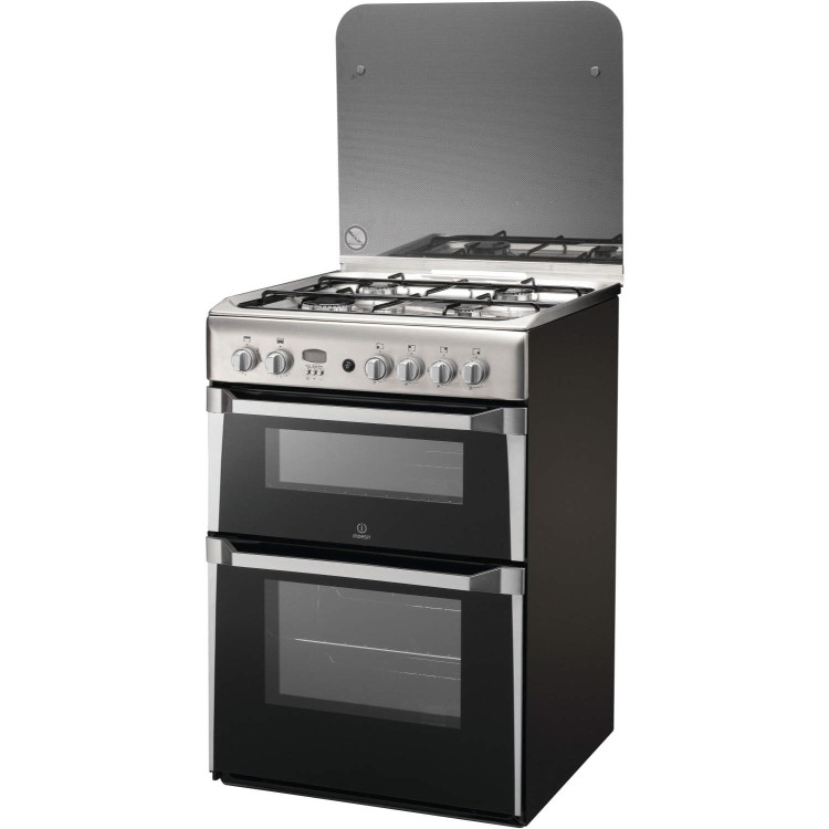 Indesit 60cm Gas Cooker - Stainless Steel