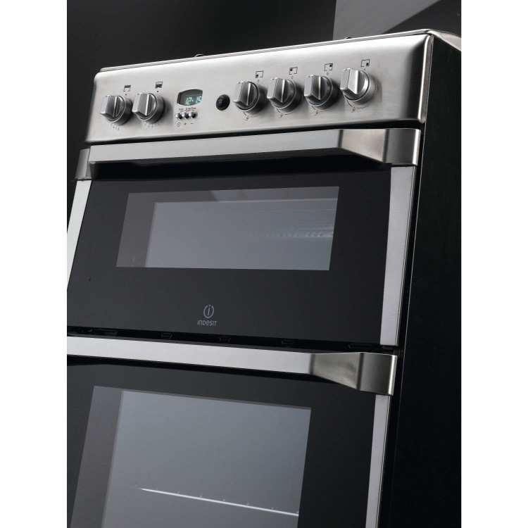 Indesit 60cm Gas Cooker - Stainless Steel