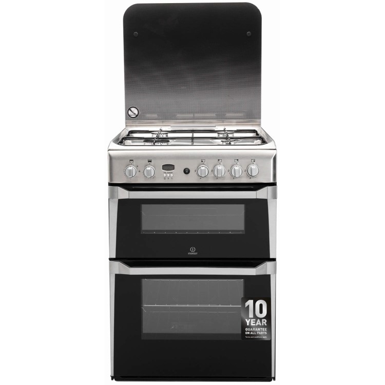 Indesit 60cm Gas Cooker - Stainless Steel