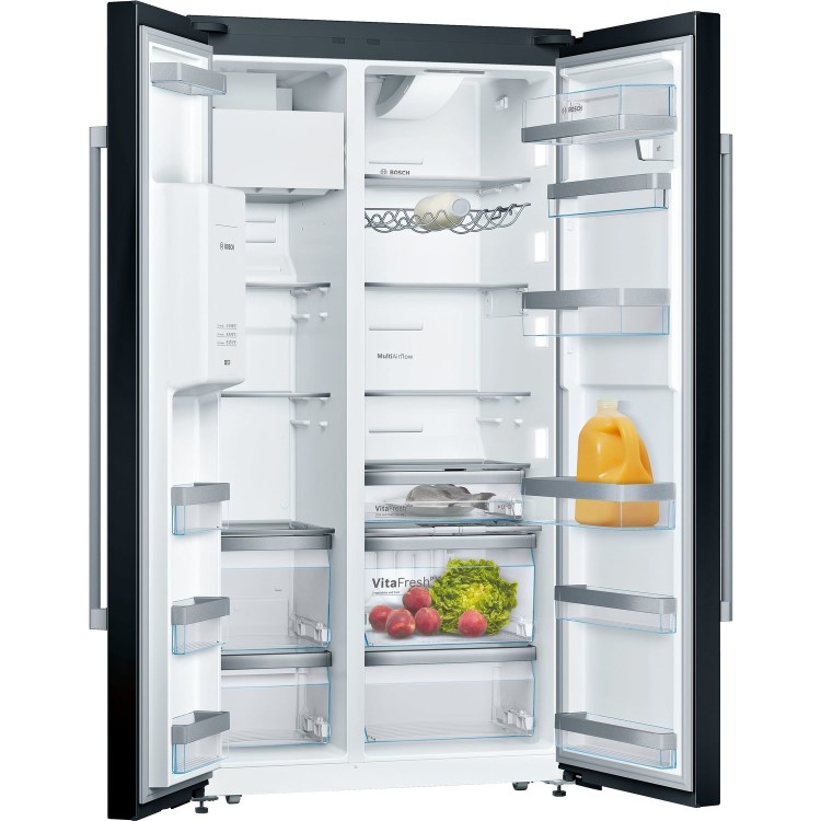 Bosch 540 Litre American Fridge Freezer - Black