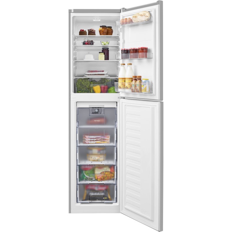 Refurbished Beko CFG1501S Freestanding 268 Litre 60/40 Fridge Freezer Silver