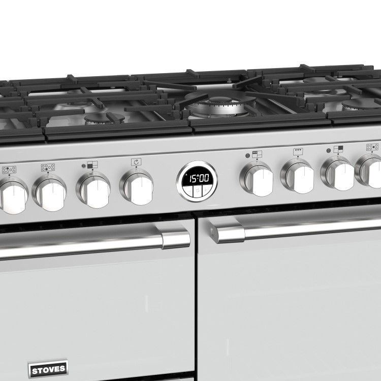 Refurbished Stoves Sterling S1000DF 100cm Dual Fuel Range Cooker Stainless Steel